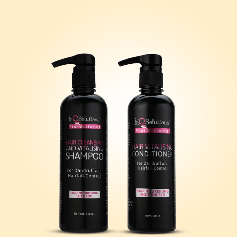 HAIR CLEANSING AND VITALISING SHAMPOO (500ML) + HAIR VITALISING CONDITIONER (500ML)