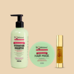 SNAIL MUCIN AND COLLAGEN SHAMPOO (300ML) HAIR MASK (200GMS) AND ARGAN OIL HAIR SERUM