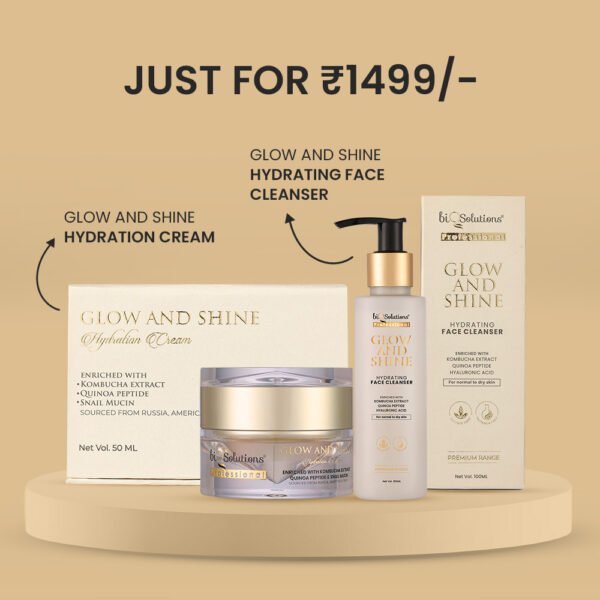 BUY  GLOW AND SHINE HYDRATION CREAM + GLOW AND SHINE - HYDRATING FACE CLEANSER