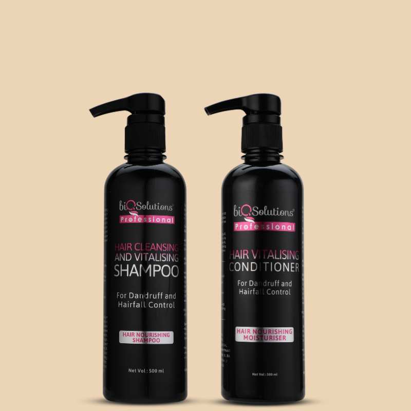 HAIR CLEANSING AND VITALISING SHAMPOO (500ML) + HAIR VITALISING CONDITIONER (500ML)