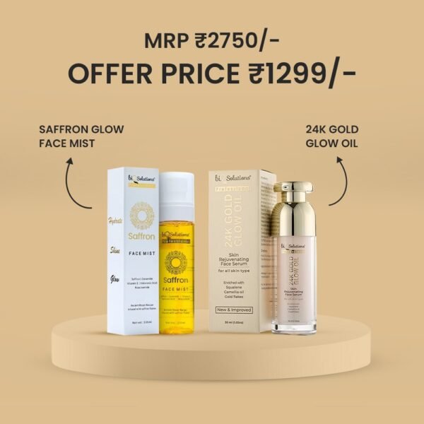 BUY SAFFRON GLOW FACE MIST + 24K GOLD GLOW OIL