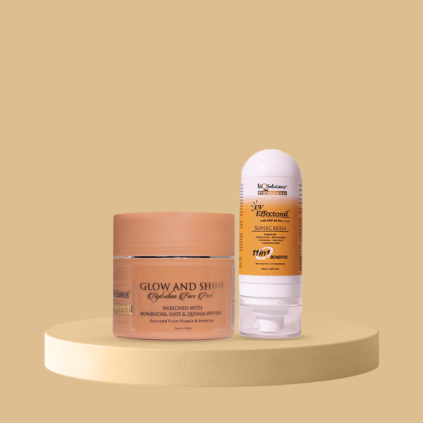 SUNSAFE GLOW KIT - GLOW AND SHINE HYDRATION PACK + UV EFFECTONIL SUNSCREEN